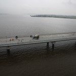 Travaux d'étanchéité sur le pont HKB
